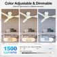 Integrated Lighting Reversible 52 Inch Ceiling Fan