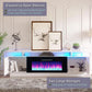 Ivory White 36 Inch Electric Fireplace Tv Entertainment Center
