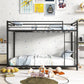 Metal Bunk Bed Twin Over Twin With Safety Guard Rails