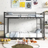 Metal Bunk Bed Twin Over Twin With Safety Guard Rails