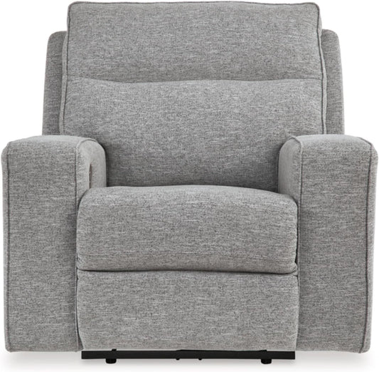 Gray Power Recliner With Adjustable Comfort For Living Room
