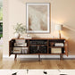 55 Inch Ornatelyfluted TV Stand With Entertainmentcenter