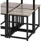 5 Piece Gray Dining Table Set For 4 People Kitchen