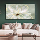 White Blossom GoldLine Wall Art Canvas 29X58 Inches
