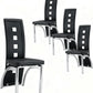 Ergonomic Black Upholstered Dining Chairs With Legs