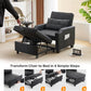 Black Multifunctional Sleeper Chair Sofa Bed Usb Ports
