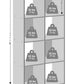 White Eight Cube Contemporary Horizontal Bookcase Storage