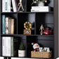 Black Freestanding Wooden Bookcase With Ample Storage