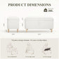 Cream Storage Ottoman Bench With Hidden Compartments