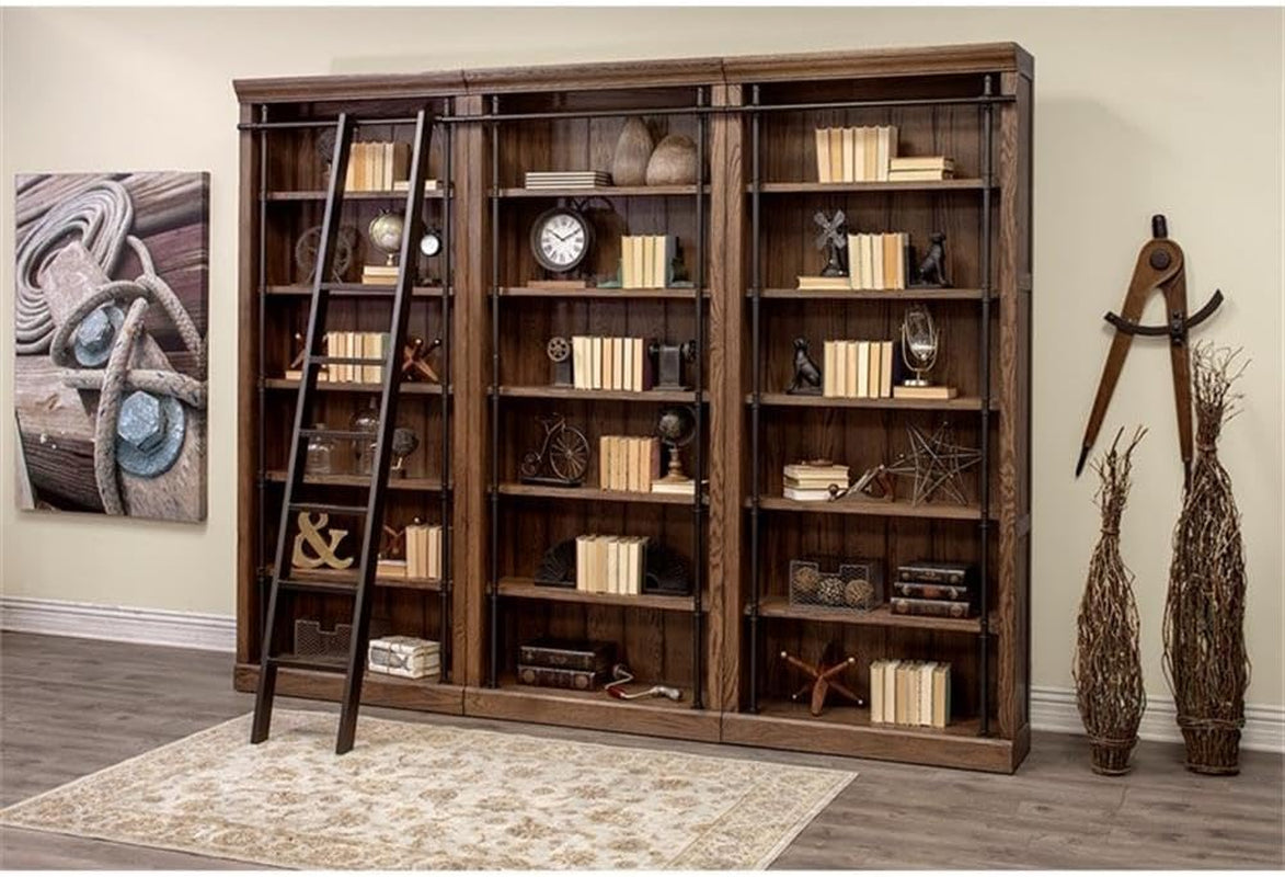 Spacious Brown Contemporary Bookcase With Five Shelves