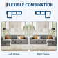 84Inch LShaped Sleeper Sofa Integrated Storage System