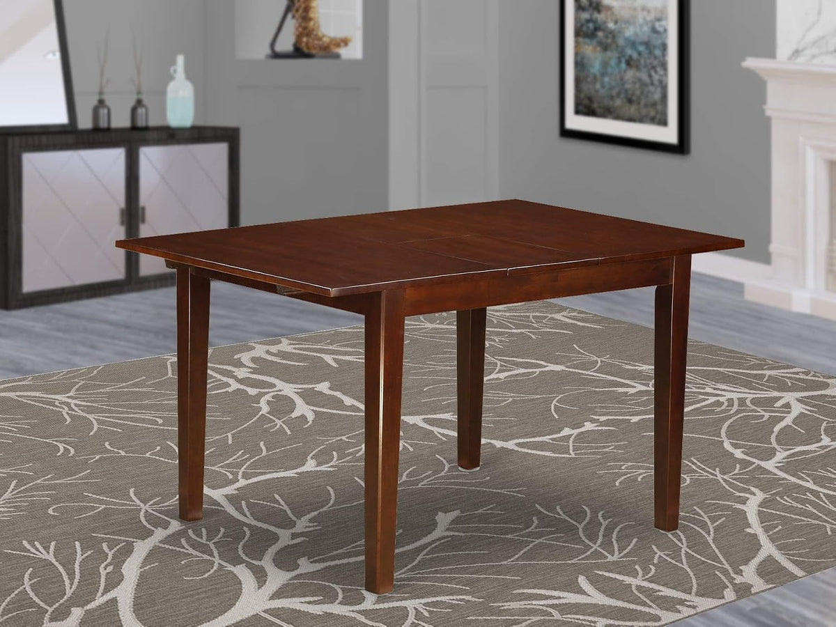 Mahogany Rectangle Dining Table Butterfly Leaf 32X54