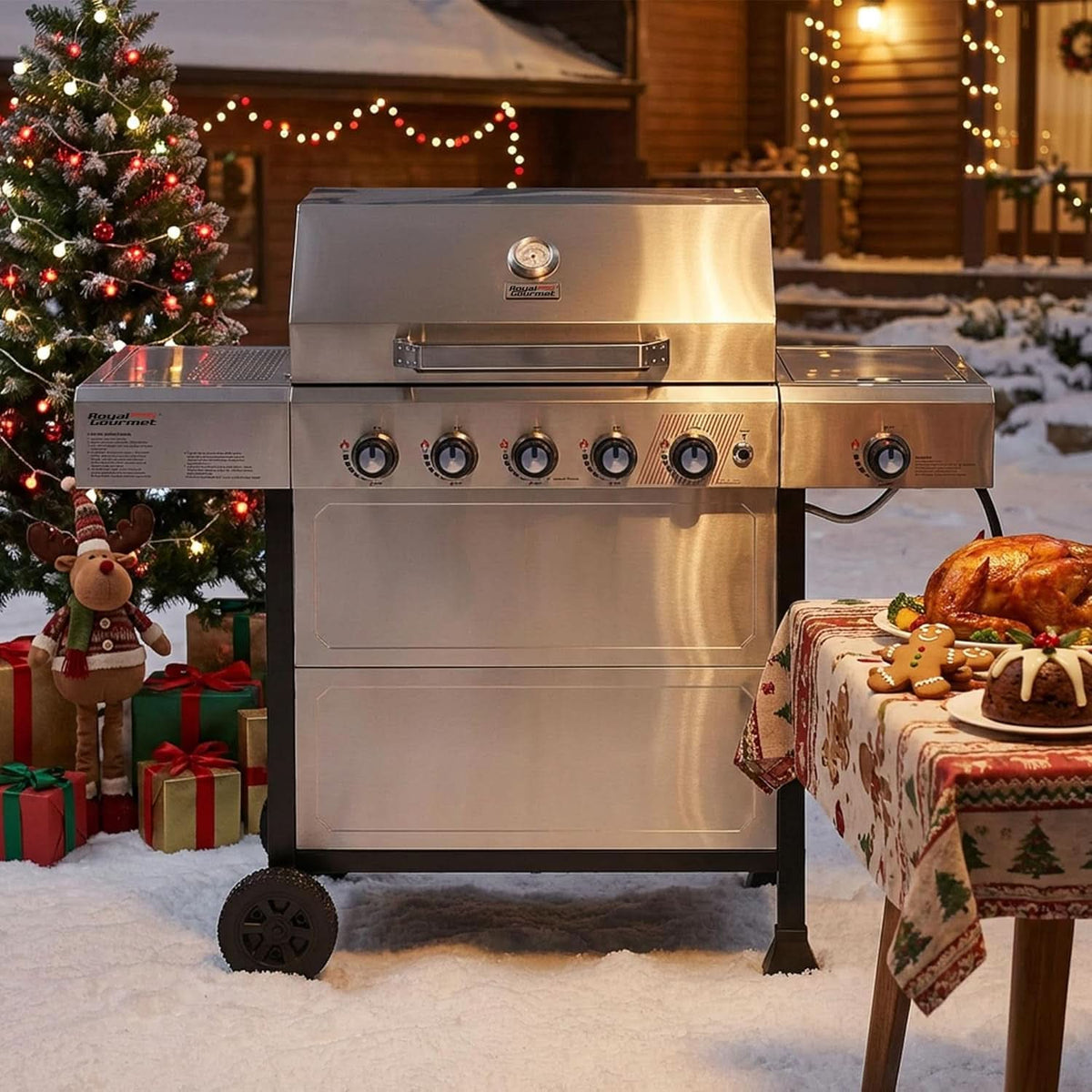 GA5401T 5 Burner Propane Grill Stainless Stee lGrill
