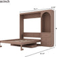 Queen Murphy Bed With Customizable Storage Drawers-4