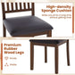 Espresso Slat Back Dining Chairs Set Of 2 For Dining Room