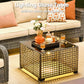 Modern Outdoor Wicker Furniture Set with Swivel Rocking Chairs-4