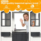 Outdoor Weatherproof Wooden Playhouse White Kitchen