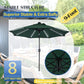 9ft Weatherproof Outdoor Solar LED Patio Umbrella Pro