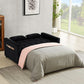 Velvet Sofa Bed With Adjustable Sleeper For Small Spaces