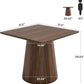 Space Saving Square Shaped Dining Table Pedestal Base