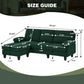 Eighty Six Inch Green Sectional Sofa Living Room Set