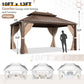 10x13 Feet SolidTop Gazebo Galvanized Steel Roofing