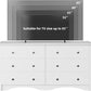 6 Drawer Dresser and TV Stand in White for 65 Inch TV
