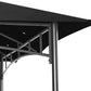 10x12 Black Outdoor Gazebo Weatherproof Steel Frame