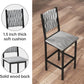 Gray Velvet Contemporary Counter Height Dining Set
