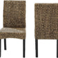 Edgewater Handwoven Rattan Dining Chairs Set Of 2 Seagrass