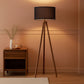 Walnut Wood Tripod Floor Lamp Color Temperature LED-0