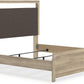 King Sized Upholstered Bed Frame With Headboard LED Lighting