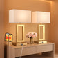Sumptuous Luxurious Gold White TwentyTwoInch Table Lamps