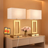 Sumptuous Luxurious Gold White TwentyTwoInch Table Lamps