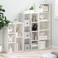 7 Cube Storage Book case With Reversible Shelves Bright White