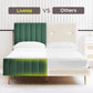 Queen Size Velvet Platform Bed EmeraldGreen Headboard