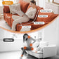 Velvet Orange 135 Modular Sectional Sofa Storage Ottoman