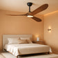 60 Inch Wooden Ceiling Fan Dimmable Lighting