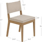 Linus Upholstered Dining Chair With Rubberwood Legs