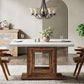 47 Inch Pedestal Dining Table For Small Kitchen Use
