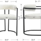 White Sherpa Upholstered Barrel Dining Chairs Pair