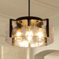 Black Four Light Adjustable Kitchen Island Chandelier-0