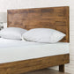 King Platform Bed Frame Featuring Adjustable Headboard