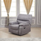 Microfiber Reclining Sofa Set Grey Living Room 8007