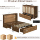 Queen Murphy Platform Bed With Integrated Charging