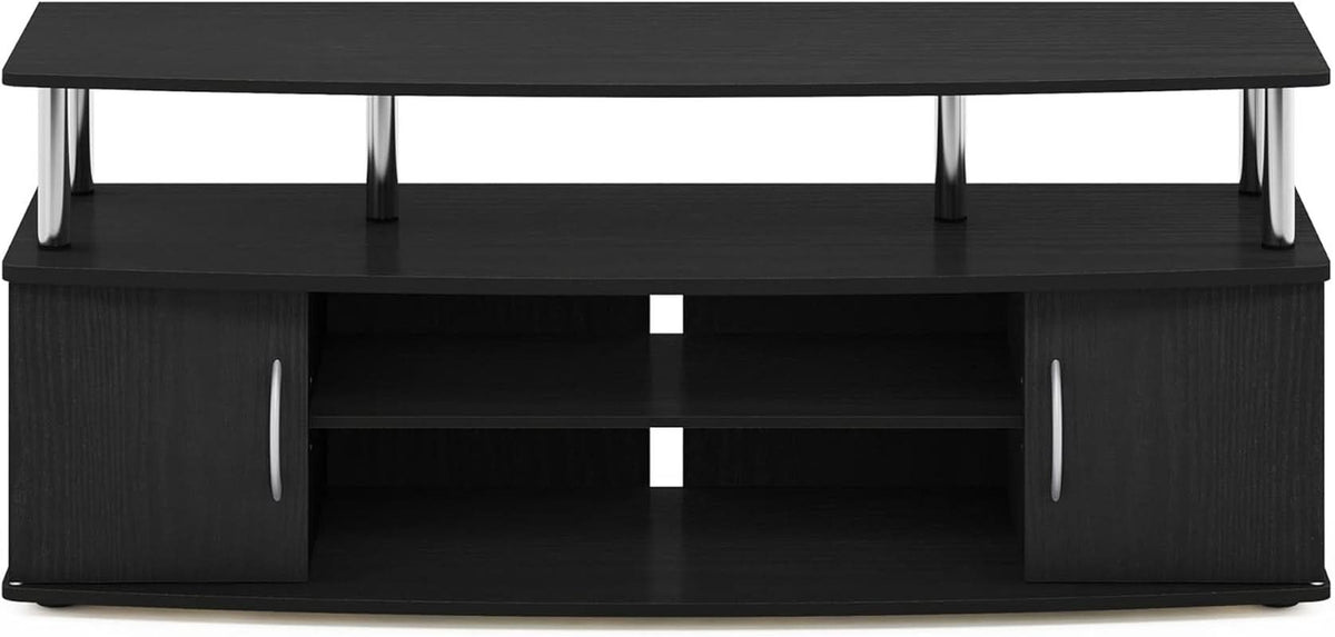 JAYA Entertainment Stand For 55 Inch TV Americano Chrome