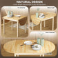 55 Inch Solid Pine Dropleaf Dining Table Expandable