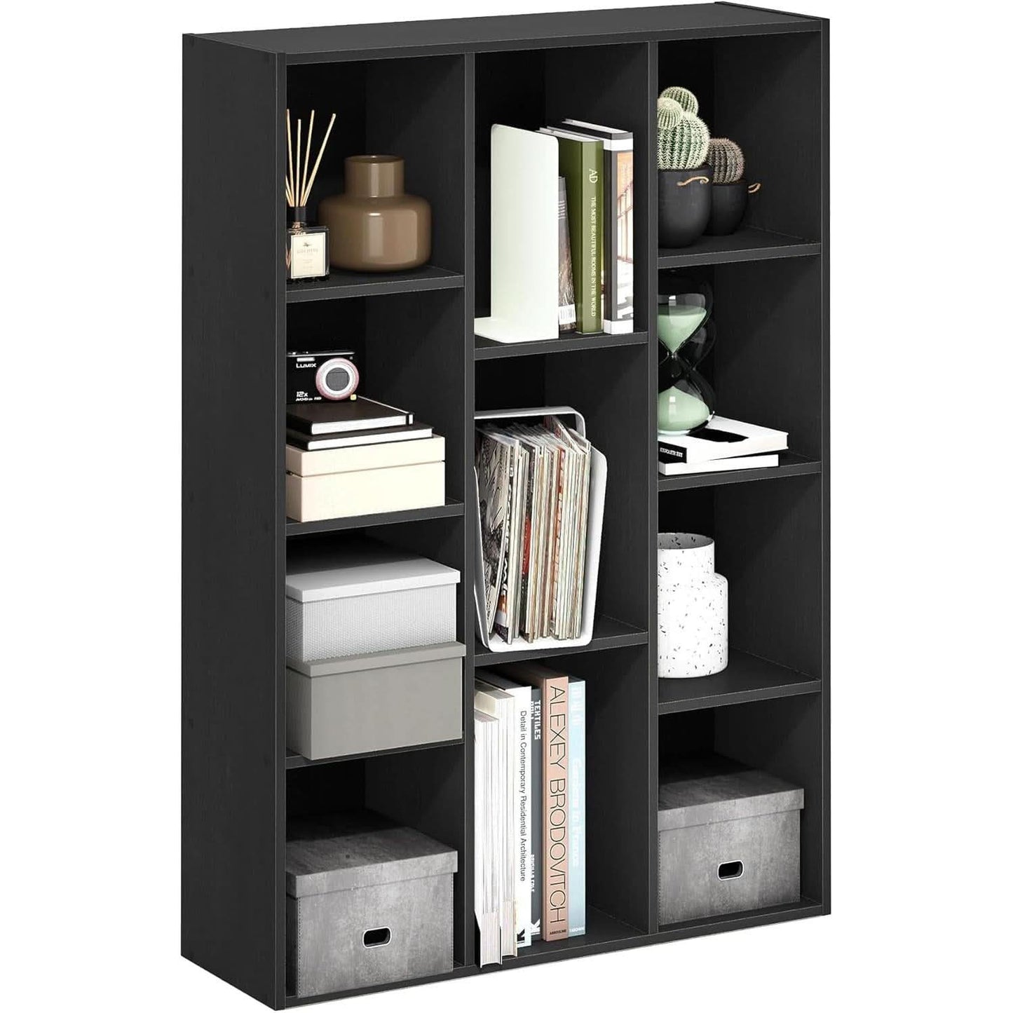 Luder 11-Cube Bookcase Blackwood Modern Living Room-4