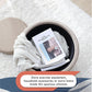 Linen Beige Architectural Storage Ottoman With Lid