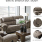 Gray Premium Faux Leatherette Comfort Reclining Sofa